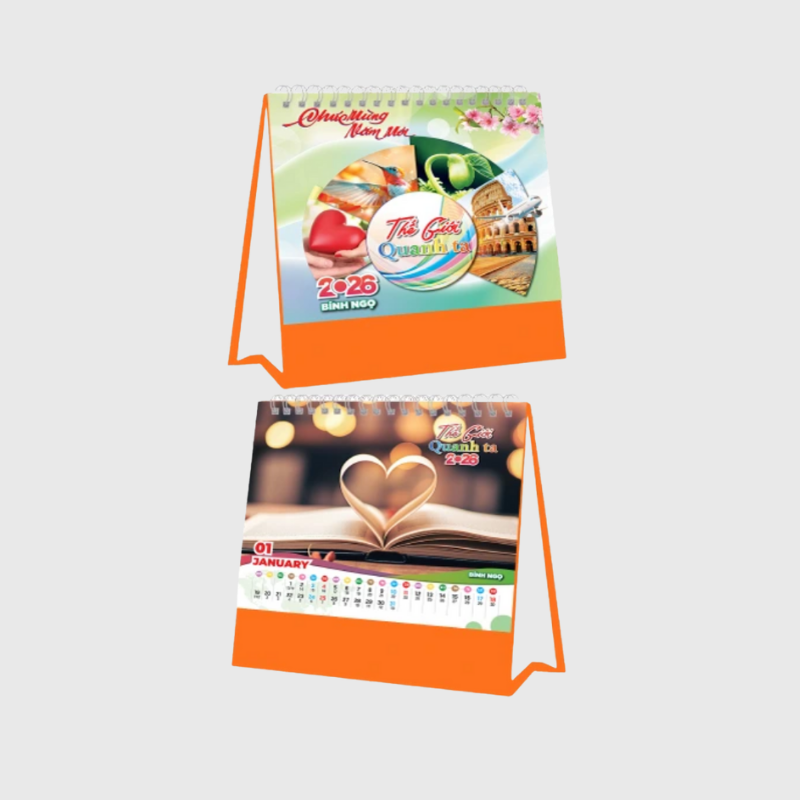 Lịch Tết để bàn Thế giới xung quanh